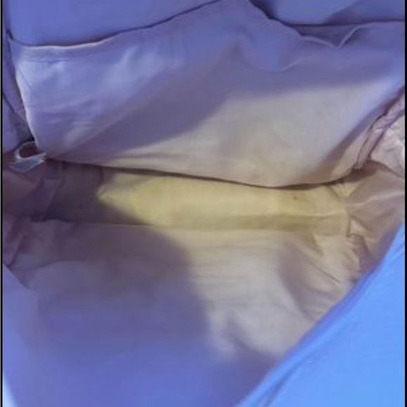 Blush Pink Faux Leather Backpack with Gold Accents & Cutout Design - Picture 5 of 9